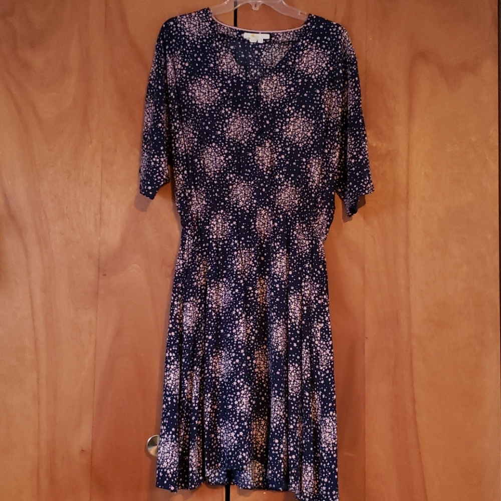 Boden navy and floral dress